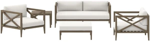 Northlake 5-Piece Outdoor Patio Teak Wood Furniture Set by Modway Northlake 5-Piece Outdoor Patio Teak Wood Furniture Set by Modway