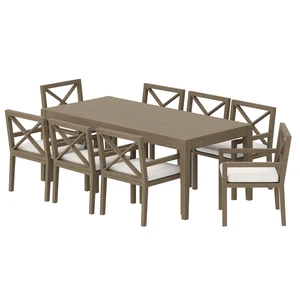 Northlake 9-Piece Outdoor Patio Teak Wood Dining Set by Modway Northlake 9-Piece Outdoor Patio Teak Wood Dining Set by Modway