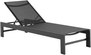 Tahoe Outdoor Patio Mesh and Aluminum Chaise Lounge Tahoe Outdoor Patio Mesh and Aluminum Chaise Lounge