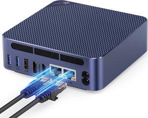 Beelink EQ13 Mini PC Intel N200(Up to 3.7GHz), 16GB DDR4 500G PCIE3.0 SSD Build-in Power Supply, Dual LAN Mini Computers Support 4K Dual HDMI Display/WiFi6/BT5.2/USB3.2/WOL Home/Office