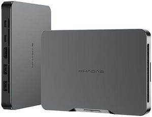 Khadas Mind 1 Mini PC, Intel Core i7-1360P 5.0GHz Micro Desktop Computer with 5.55Wh Standby Battery, 32GB LPDDR5, 1TB PCIe 4.0 SSD, WiFi 6E, BT5.3, Portable Computer for Business Home Office