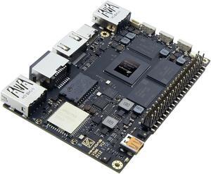 Khadas Single Board Computer VIM4 Amlogic A311D2 with 3.2 Tops NPU with 4K UI & 4K @60fps HDMI in, 4 Display Interfaces, LAN WiFi 6 & Bluetooth 5.1, 8+32GB LPDDR4X 2016MHz (VIM4 Bareboard with NPU)