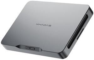 Khadas Mind 2s AI PC(16C/16T), Intel Ultra 7 255H Gaming Desktop Mini PC, Intel Arc 140T, 64GB LPDDR5X+2TB PCIe 4.0, Thunderbolt 4(40Gbps), Quad Display(8K/60Hz), SSD Expandable, Mind Link(256GT/s)