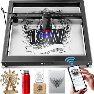 UTKA Laser Engraver, JL7 10W High Speed Laser Engraving Machine with 0.01mm High Accuracy,400 * 400mm Engraving Size Laser Cutter for Wood and Metal Leather Acrylic Glass