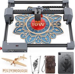 UTKA 10W Laser Engraver, Laser Engraving Machine with 0.05mm High Accuracy laser spot, CNC Machine for Wood, Leather,Stone, Ceramic,Metal, Acrylic, Glass, etc