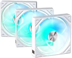 Tryx 120mm Case Fan Reverse Blade ARGB PC Computer Quiet Fan 3in1 Cooler, Upgraded Pogo-Pin Connection with Magnetic Cable,ARGB Gen2 LEDs,New Version ROTA SL,White