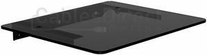 Cables Direct Online Fixed Single Glass AV Shelf Wall Mount, Supports Up to 22lbs, 11.81 x 9.84 x 0.20 Inch - Space-Saving TV & Media Equipment Display