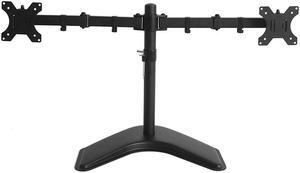 Cables Direct Online Dual Desk/ TV Monitor Standing Mount Bracket for 17-27 Inch, Double Heavy-Duty Arms, VESA 75x100mm, Easy Installation for LED, LCD, OLED Screens