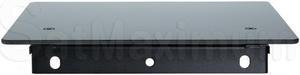 Cables Direct Online Fixed Single Glass AV Shelf Wall Mount for TV, Audio & Media Equipment - Heavy Duty, Space-Saving Design, Easy Installation
