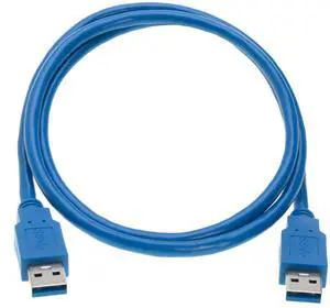 Cables Direct Online 6FT USB 3.0 Male to Male Type A to A Cable, High-Speed Data Transfer Cord for PC, Laptop, Hard Drive, DVD, TV, Hub, Monitor & More  2 Pack
