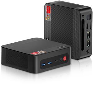 BOSGAME P4 Mini PC, AMD Ryzen 7 5700U 32GB DDR4 RAM 1TB PCIe 3.0 SSD, Winodws 11 Pro/Triple 4K Displays/Dual 2.5 GbE LAN/WiFi6E/BT5.2