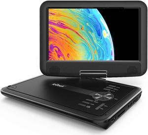 ieGeek 11.5" Portable DVD Player with SD Card/USB Port, 5 Hour Rechargeable Battery, 9.5" Eye-Protective Screen, Support AV-in/Out, All Region - Black