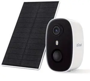 ieGeek Solar Powered Card Camera, Outdoor Monitor, Solar Panel Battery Card Camera 2K 3MP Low Power Security Camera 5000mAh Built-in Battery, Solar Powered Outdoor Wireless Surveillance Camera