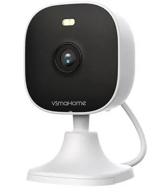 2K Security Camera Indoor,House Cameras with Audio and Video,Plug in Surveillance Cameras for Home Security,8X Zoom,IR Night Vision,Sound/Motion Detection,2-Way Talk,Supports Alexa