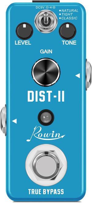 Rowin LEF-301B Guitar Distortion Pedal Solo Dist Effect Pedals For Guitarist High Gain Distortions Pedals Natural Tight Classic True Bypass