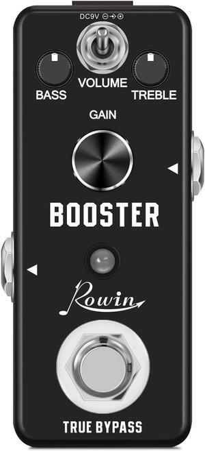 Rowin LEF-318 Guitar Booster Pedal Pure Boost Effect Pedals Analog Pure Signal Amplification Sound Encouraging True Bypass