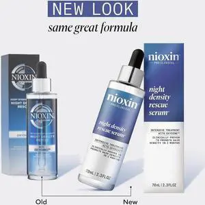 Nioxin Night Density Rescue Serum - Overnight Hair Thickening Serum, 2.4 oz
