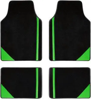 Universal Car Floor Mats for SUV Vans sedans Trucks For Women ,Fit All-Weather Waterproof Cargo Liners, 4pcs Green