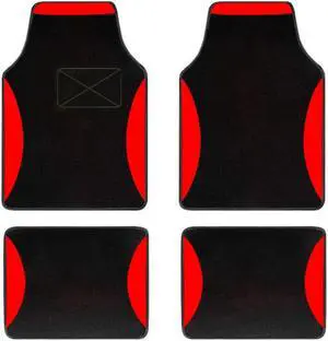 Rugs Line Carpet Car Floor Mats Universal for Car Truck SUV Van sedans ,Fit All-Weather Waterproof Cargo Liners,4pcs