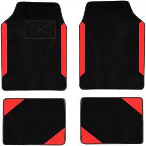 Car Waterproof Universal Fit Car Floor Mats, Car Mats Fit for SUV,Vans,sedans, Trucks,Set of 4pcs Car Carpet with Driver Heel Pad