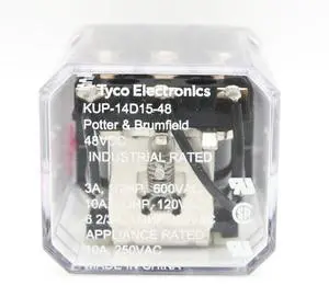 TE Connectivity KUP-14D15-48 48VDC 10A 3PDT General Purpose Relay 1-1393118-7