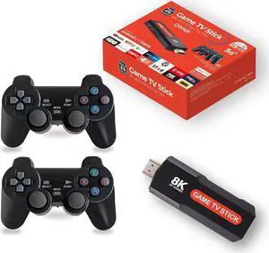 NDUP Retro Game Console,Retro TV Game Console with 25000+ Games, 64GB TF Card, 4K HDMI Output, 2.4G Wireless Function, Family Entertainment Device