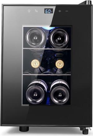 Yeego 20L Stylish Wine Fridge - Efficient Thermoelectric Beverage Cooler for Quiet and Compact Beverage Refrigerator Storage