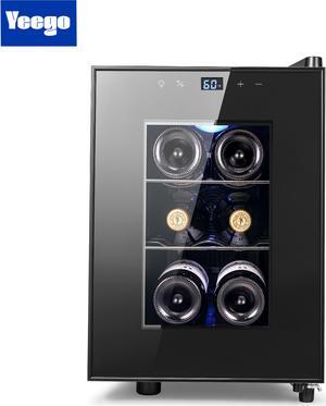 Yeego 20L Stylish Wine Fridge - Efficient Thermoelectric Beverage Cooler for Quiet and Compact Refrigerator Storage