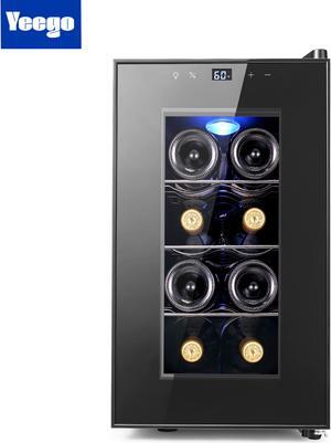 Yeego 25L Compact Wine Refrigerator - Stylish Beverage Cooler with Efficient Thermoelectric Cooling for Ideal Drink Storage