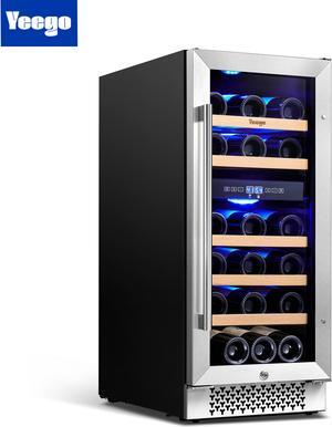 Yeego 85L Wine Cooler - Contemporary Beverage Refrigerator with Precise Compressor Cooling and Temperature Control for Ideal Wine Preservation