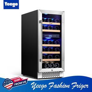 Yeego 85L Wine Refrigerator - Modern Wine Cooler with Accurate Compressor Cooling and Adjustable Temperature Control for Perfect Wine Preservation