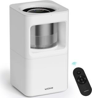 Wooohoo 8L Ultra-Quiet Humidifier with Smart Control, Aromatherapy Function, Large 2.11-Gallon Water Tank, Touch & Remote Operation, 1-12 Hour Timer for Home, Bedroom, and Office Use