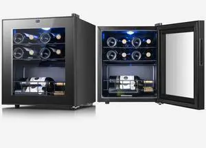 Yeego Energy-Efficient Wine Fridge - R600a Compressor & Eco-Friendly Design 12-Bottle Storage + Auto Lock Function | 1-Year Service & 3-Year Compressor Warranty