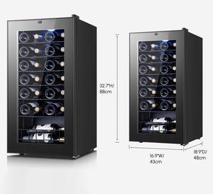 Yeego Premium Wine Refrigerator - 38°F-65°F Dual-Zone Ready & Blue LED Lighting Adjustable Shelves + Slim 18.9" Depth | Perfect for Small Spaces/Office/Entertainment
