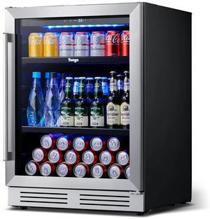 Yeego Energy-Efficient Beverage Fridge - R600a Eco Cooling & Stainless Steel Anti-UV Door
Blue LED Lighting + Reversible Door | 5.12 Cu.Ft Compact Cooler for Party/Office/Entertainment