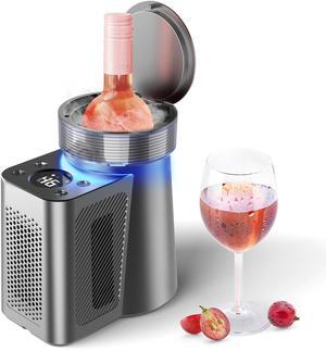 Yeego Compact Beverage Cooler & Can Chiller  8.5" Space-Saving Design, Silent Operation, No Refrigerants  Home Office, Gaming Room, Party Use