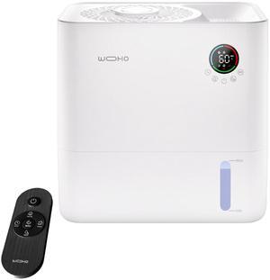 Wooohoo 5L Mist-Free Humidifier with Aromatherapy Function and 12.5 Hours Continuous Humidification 5-Level Adjustment, Touch & Remote Control for Home, Office, and Nursery