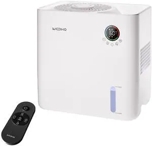 Wooohoo Mist-Free 5L Humidifier with Smart Humidity Control 5-Level Adjustment, Touch & Remote Control Ultra-Quiet Operation 12.5 Hours Continuous Humidification for Home