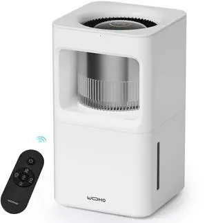 Wooohoo 8L Mist-Free Humidifier  Large 2.11-Gallon Water Tank,20-Hour Continuous Operation, 40%-80% Humidity Adjustment, Aroma Diffuser Ideal for Dry Seasons, Living Rooms, or Nurseries