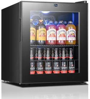 Yeego Beverage Refrigerator Cooler, 65 Can Mini Fridge with Double-Pane Glass Door and Adjustable Shelves, 34-54°F Digital Temperature Control, Freestanding/Countertop for Home Bar Office (1.62 Cu.ft) Yeego Beverage Refrigerator Cooler, 65 Can Mini Fridge with Double-Pane Glass Door and Adjustable Shelves, 34-54°F Digital Temperature Control, Freestanding/Countertop for Home Bar Office (1.62 Cu.ft)