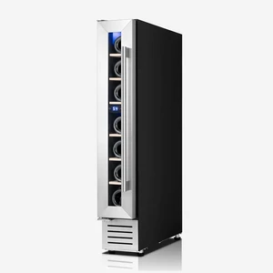 Yeego 6 Inch Wine Cooler Refrigerator - 7 Bottles Wine Fridge with Glass Door, 40-65°F Digital Temperature Control, 360° Cooling, Energy Efficient, Built-In/Under Counter for Home Bar Office Yeego 6 Inch Wine Cooler Refrigerator - 7 Bottles Wine Fridge with Glass Door, 40-65°F Digital Temperature Control, 360° Cooling, Energy Efficient, Built-In/Under Counter for Home Bar Office
