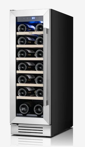Yeego 12 Inch Wine Cooler Refrigerator - 20 Bottles Wine Fridge with Glass Door, 40-65°F, 360° Cooling, Automatic Defrost, Adjustable Shelves, Built In/Under Counter for Home Bar Office (Left Hinge) Yeego 12 Inch Wine Cooler Refrigerator - 20 Bottles Wine Fridge with Glass Door, 40-65°F, 360° Cooling, Automatic Defrost, Adjustable Shelves, Built In/Under Counter for Home Bar Office (Left Hinge)