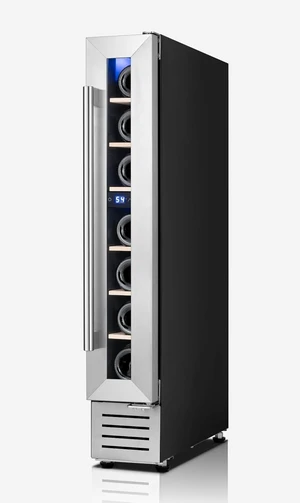 Yeego 6 Inch Wine Cooler Refrigerator - 7 Bottles Wine Fridge with Glass Door, 40-65°F Digital Temperature Control, 360° Cooling, Adjustable Shelves, Freestanding/Built-In Home Bar Office(Right Hinge) Yeego 6 Inch Wine Cooler Refrigerator - 7 Bottles Wine Fridge with Glass Door, 40-65°F Digital Temperature Control, 360° Cooling, Adjustable Shelves, Freestanding/Built-In Home Bar Office(Right Hinge)