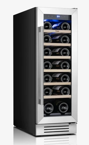 Yeego 12 Inch Wine Cooler Refrigerator - 20 Bottles Wine Fridge with Glass Door, 40-65°F, 360° Cooling, Adjustable Shelves, LED Lighting, Freestanding/Built In/Under Counter for Home Bar Office Yeego 12 Inch Wine Cooler Refrigerator - 20 Bottles Wine Fridge with Glass Door, 40-65°F, 360° Cooling, Adjustable Shelves, LED Lighting, Freestanding/Built In/Under Counter for Home Bar Office