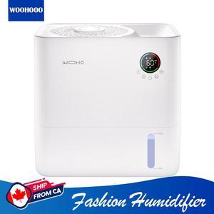 Wooohoo 5L Mist-Free Humidifier  Smart Humidity Control with Aromatherapy, Ultra-Quiet Operation, 5-Level Adjustment, Touch & Remote Control, Ideal for Home/Bedroom/Office (1.32 gal)