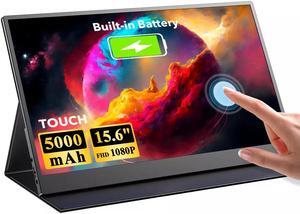 EVICIV 15.6" Touchscreen Monitor HDMI Portable Monitor LCD Display 1920*1080 2*USB C 2*Speakers HDMI