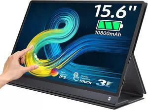 EVICIV 15.6 Touchscreen 1080P Portable Monitor W/Battery USB C For SAMSUNG DEX