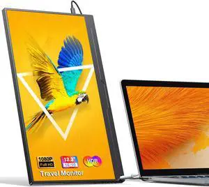 EVICIV 13.3" Portable Monitor 1920*1200 FHD Second Display w/VESA Smaller Mini Screen Ultra Slim Portable Monitor Mini HDMI Type C For SAMSUNG DEX