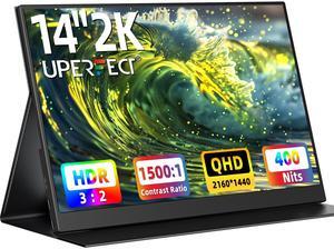 EVICIV 14" 2K Portable Monitor 2160*1440 HDMI USB C Display FHD 1500:1 Screen For Laptop PC and Game Xbox PS