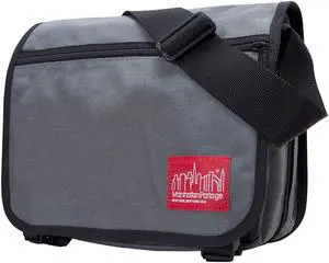 Manhattan Portage Europa Laptop Messenger Bag, Laptop Messenger Bag with Zipper and Compartments, Everyday Carry Laptop Bag for Men & Women, Grey